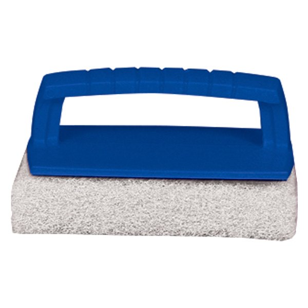 Scrub Pad, with Handle Fine White