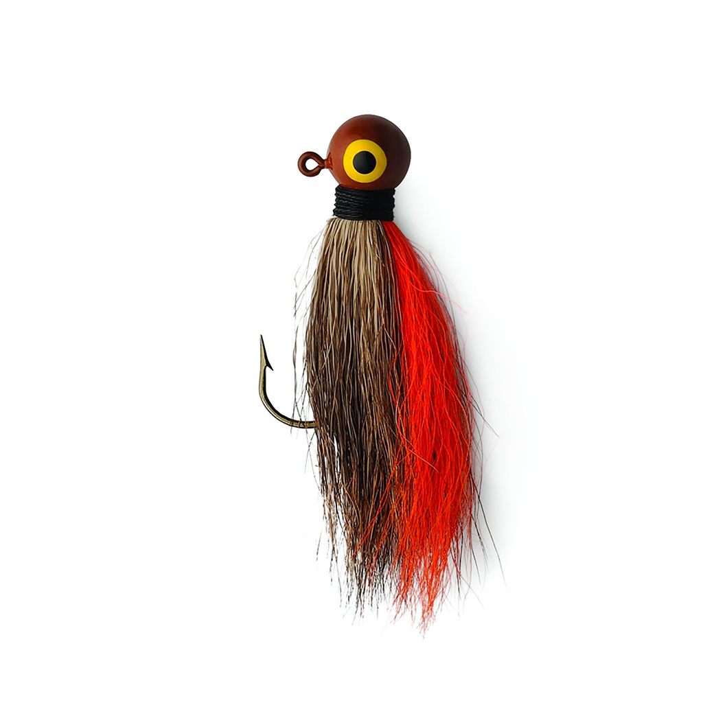 Jig, Bucktail Size 1 1/8oz Brown/Orange