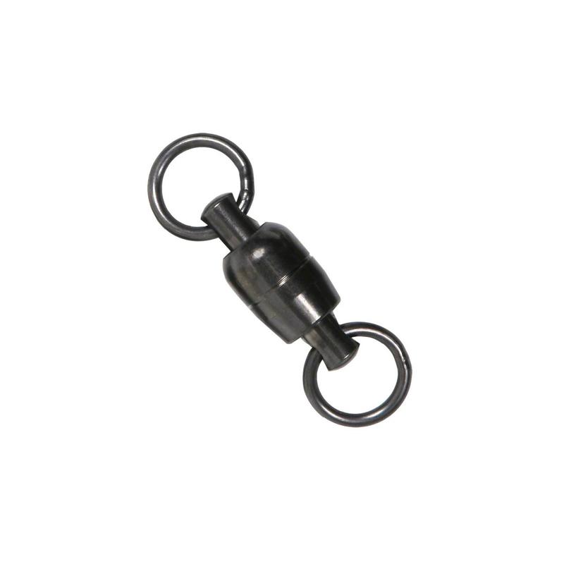 Swivel, Ball Bearing 2-Ring 260Lb Stainless Steel Black 4 Pack