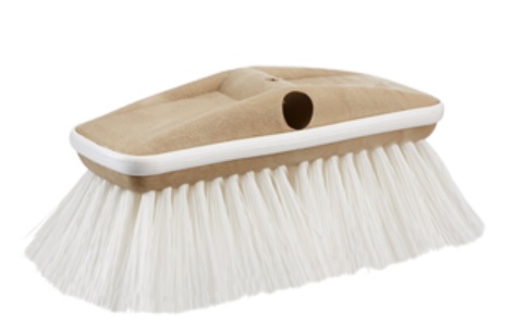 Wash Brush, Stiff with Bumper White