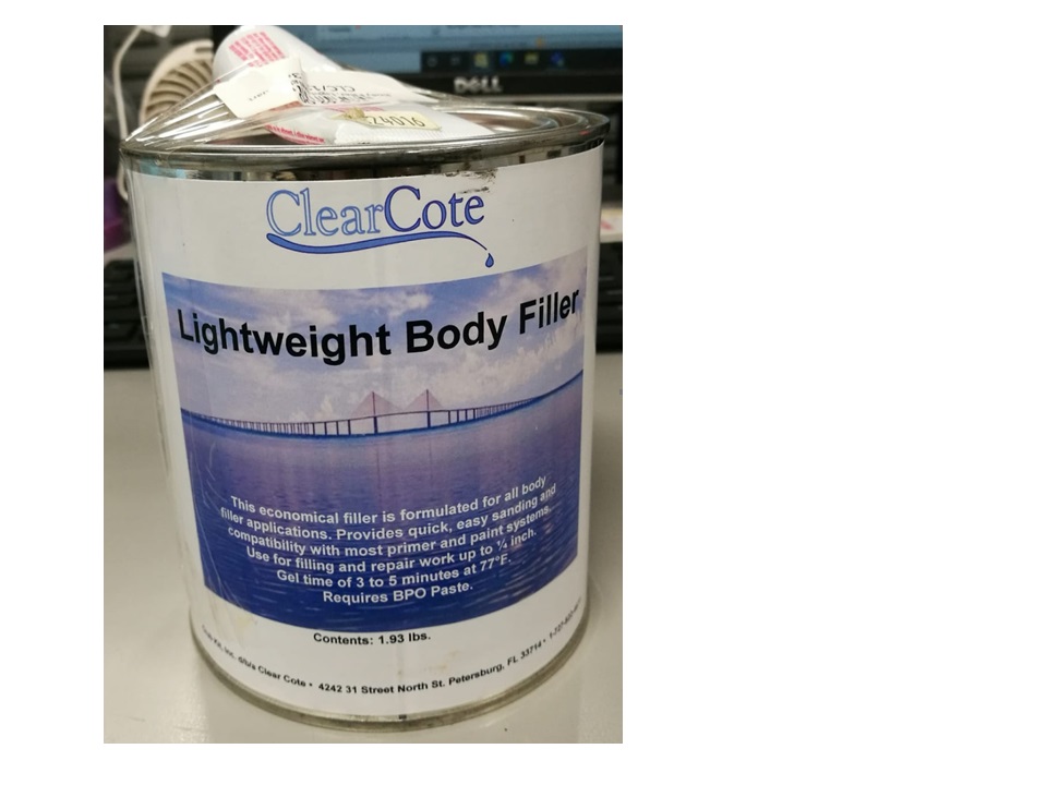 Body Filler, Lightweight Quart