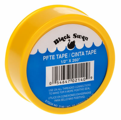 Tape, Thread Seal PTFE 1/2" x 260" Yellow