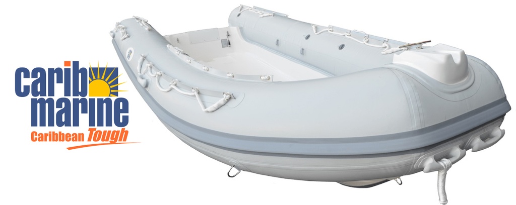 Dinghy, 4.7m 15.4' Fiberglass Hull Hypalon Light Grey Double Floor