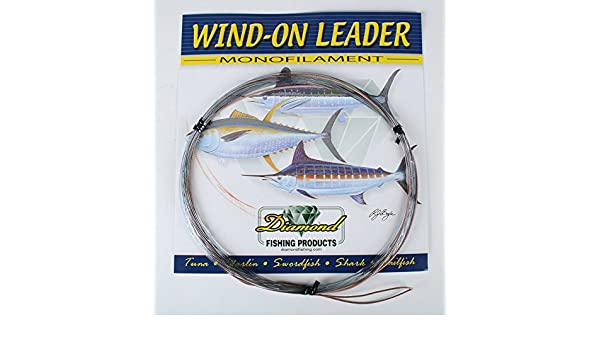 Line, Monofil. Wind On Leader 200Lb 25' Smoke Blue