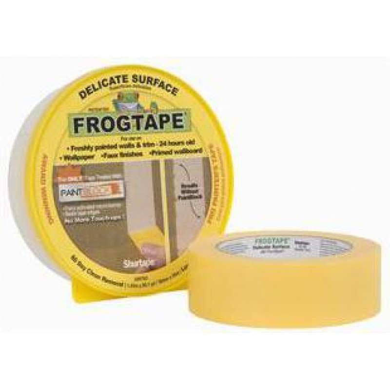 Painter's Tape, Delicate Surface 1.41" Yellow Length: 60Yd