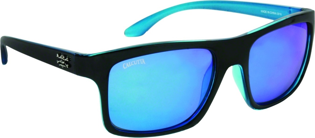 Sunglasses, Rip Tide Black Fr Blue Mirror Lens