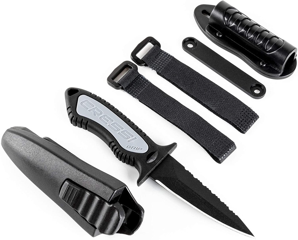 Knife, Grip Spear Black 6.80"