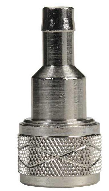 Fuel Connector, 3/8" Honda Female Barb Chrome Plated Brass