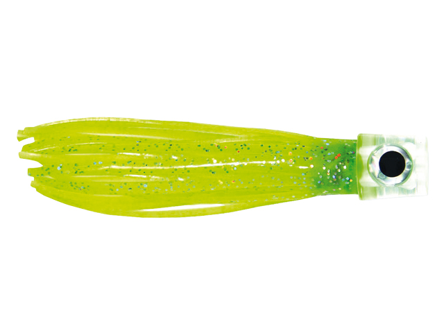 Lure, Lil Stubby 5-1/2" Green Yellow Rigged