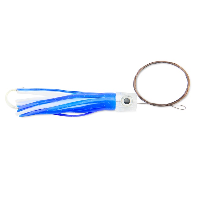 Lure, Ballyhoo 5-1/2" Rig with Vinyl Skirt Blue White Rig