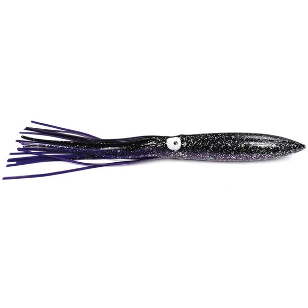 Lure, Squid Skirt Bulb Head 6" Purple/Black 10/Pk