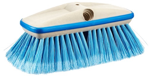 Wash Brush, Medium 8" with Bumper Blue