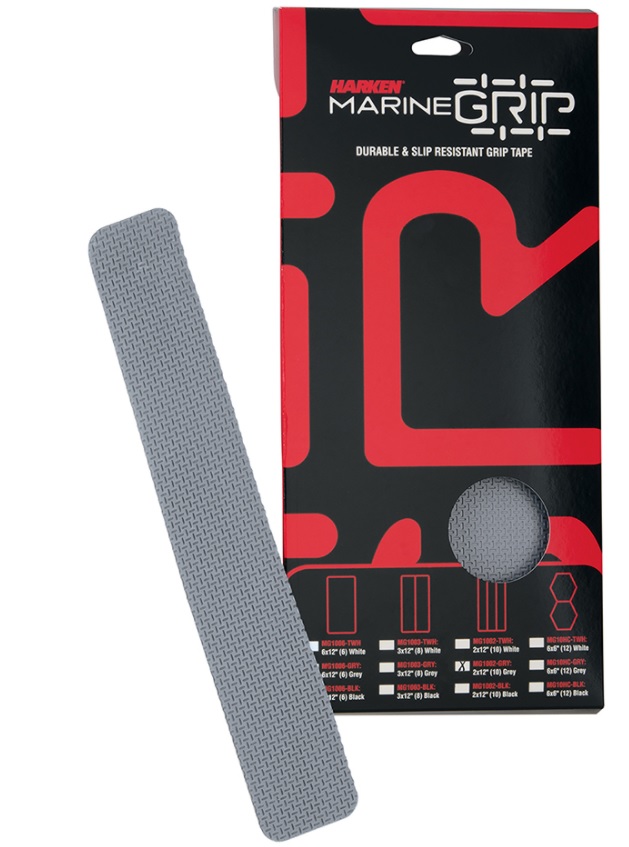 Strip, Non-Skid Marine Grip 2 x 12" Grey 10Pcs