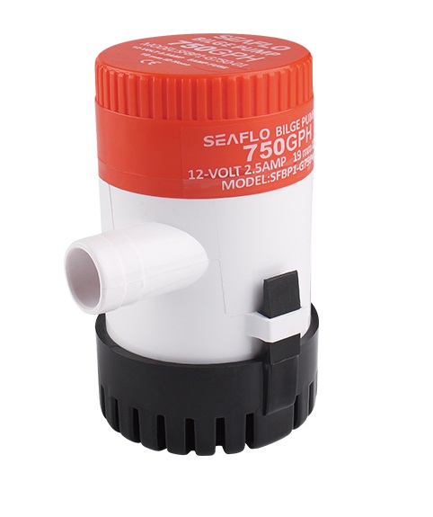 Bilge Pump, Submersible Non-Automatic 01 Series 12V 750GpH