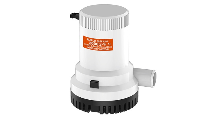 Bilge Pump, Submersible Non-Automatic 01 Series 12V 2000GpH