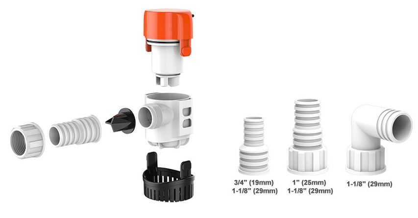 Bilge Pump, Submersible Automatic 13B Series 24V 800GpH