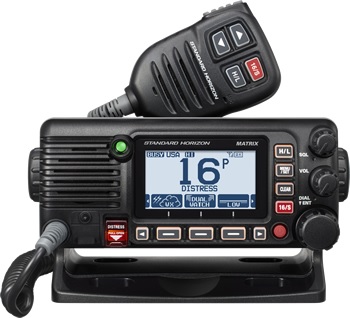 VHF, Fixed Matrix with Built-In AIS/GPS/NMEA2000 Black