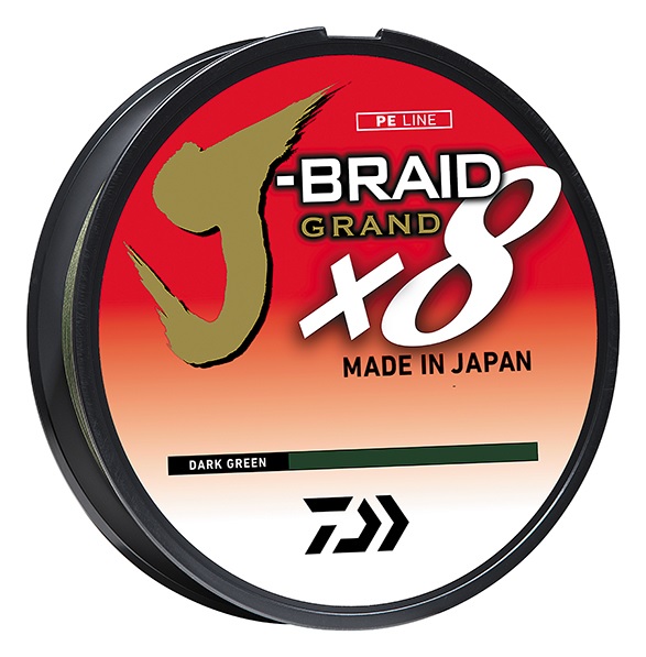 Line, J-Braid x8 Grand 50Lb 300Yd Filler Spool Dark Green