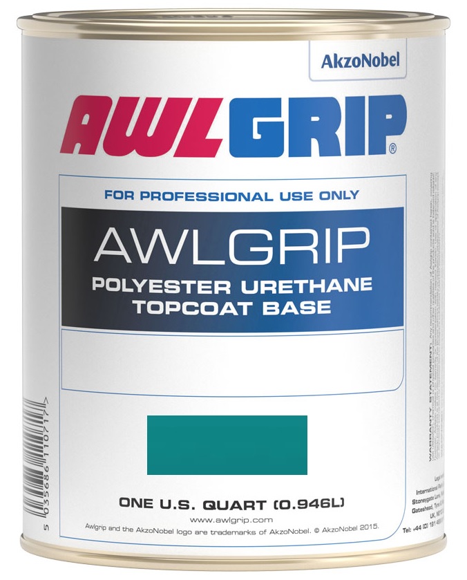 Acrylic Urethane Paint, Awlcraft 2000 Turquoise Qt