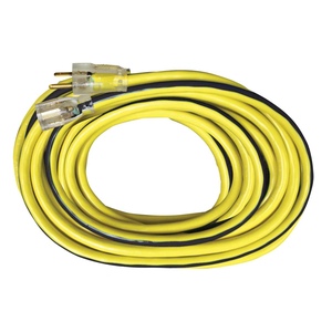 Extension Cord, 15A Length:25' 12/3 Heavy Duty Yellow/Blue