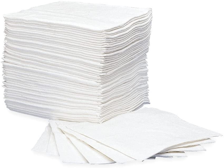 Sorbent Pad, Oil-Only White 40" x 30" Heavy Weight