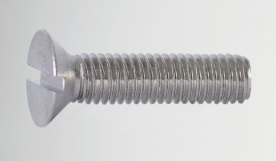 Machine Screw, Stainless Steel #1/2-13 x 2" Flat Head Slotted