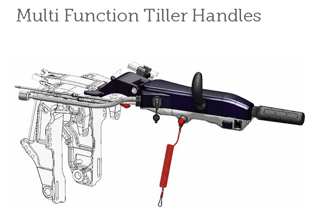 Tiller Handle Kit, Multi Function for MFS40/50/60 AQ/B with Switch on Grip