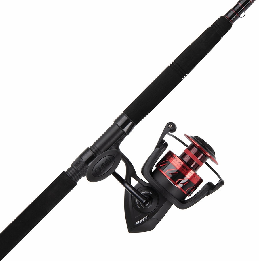 Rod/Reel, Fierce III Spin 8000 Heavy Moderate Fast Sz5 10' 2Pc