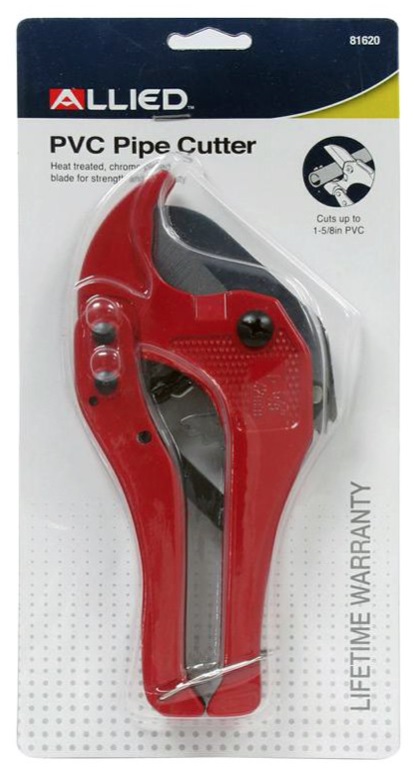 Pipe Cutter, PVC 1-5/8"