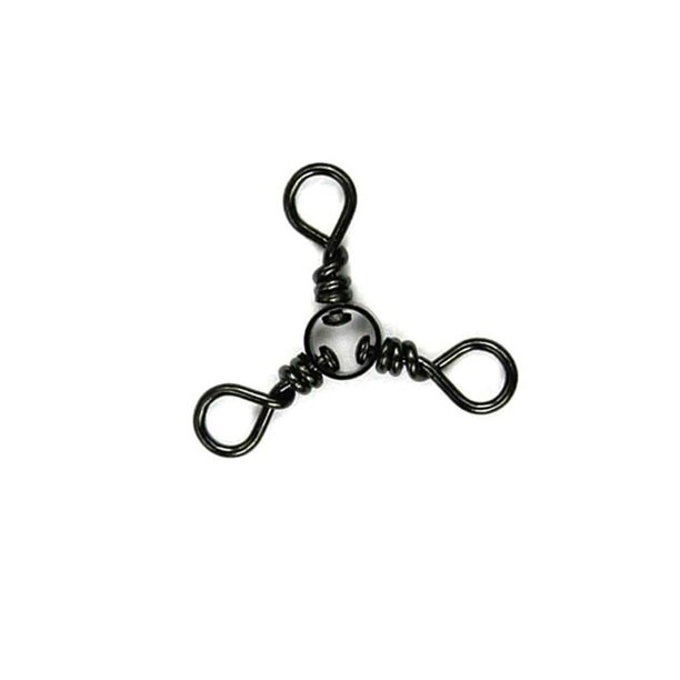 Swivel, 3-Way Black Size 2 4 Pack