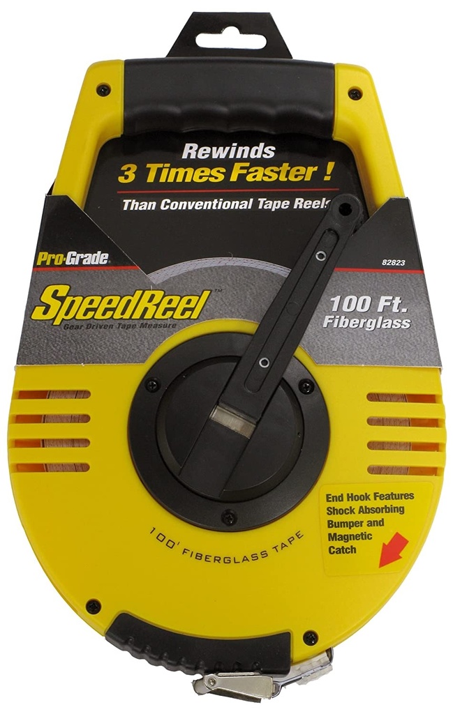 Tape Measure, 1/2" x 100' Fiberglass