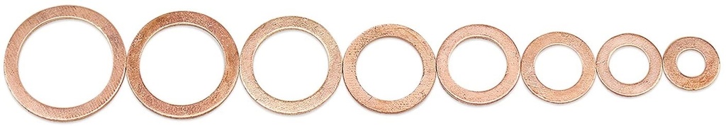 Washer, Copper M6 12 x 1mm 5Pcs