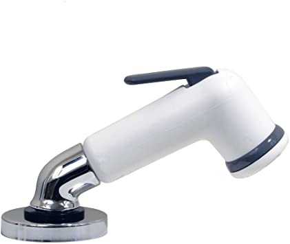 Faucet, Elbow Sprayer White 6'