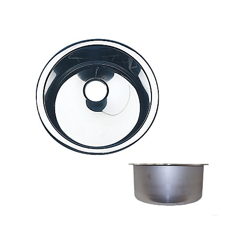 Sink, Round Stainless Steel Brushed 11-5/8" x 5"