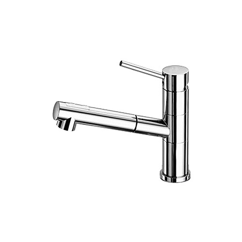 Faucet, Mixer Compact with 5' Pull Out Chrome Plated Brass