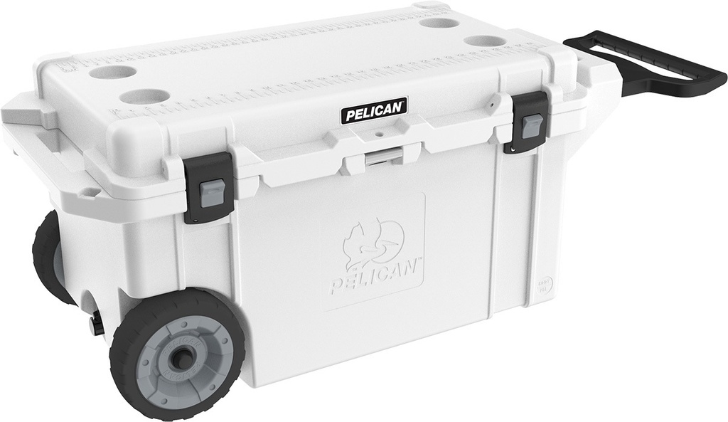 Cooler, Elite 80Qt Wheeled White/Gray