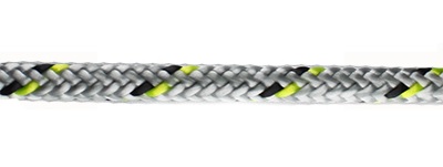 Dyneema Rope, Excel Racing 5mm White/Grey per Foot