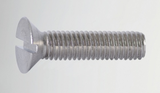 Machine Screw, Stainless Steel #1/2-13 x 2-1/2" Flat Head Slotted