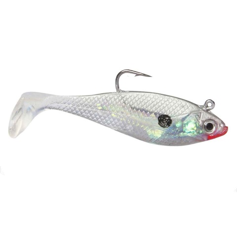 Lure, Got-Cha Rigged Shad Pearl 3" 5Pk