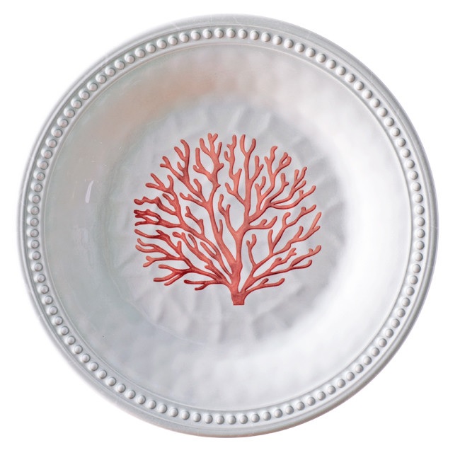 Plate, Dessert Melamine Coral Each