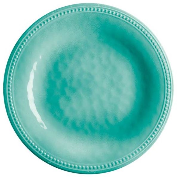 Plate, Dinner Melamine Flat Aqua Each