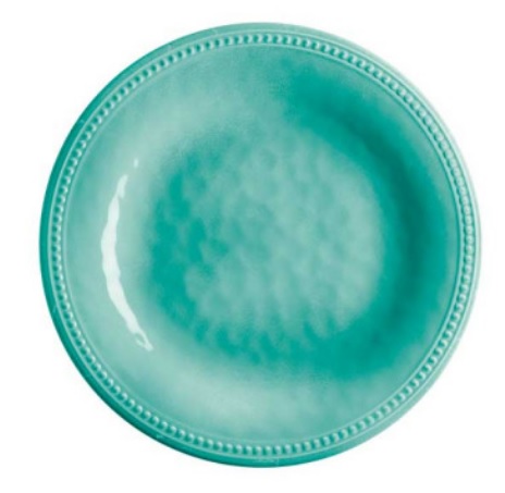 Plate, Dessert Melamine Flat Aqua Each