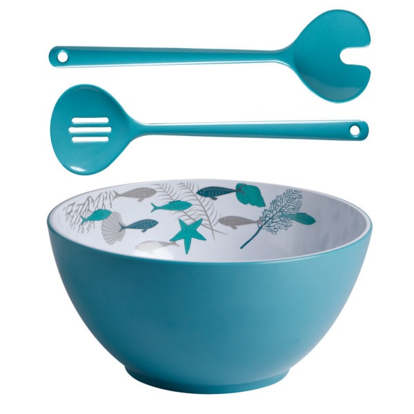 Bowl set, Salad with Serving Cutlery Coastal