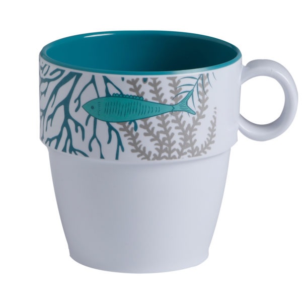 Mug, Non-Slip Melamine Coastal Each