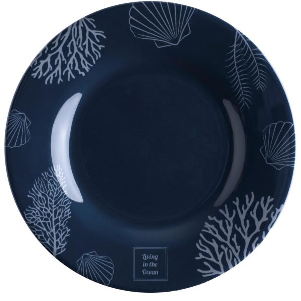 Plate, Dessert Melamine Non-Slip Blue Each