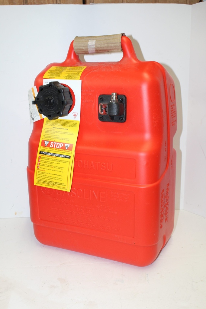 Fuel Tank, Portable Red 6.6Gal Gauge EPA Cap USA