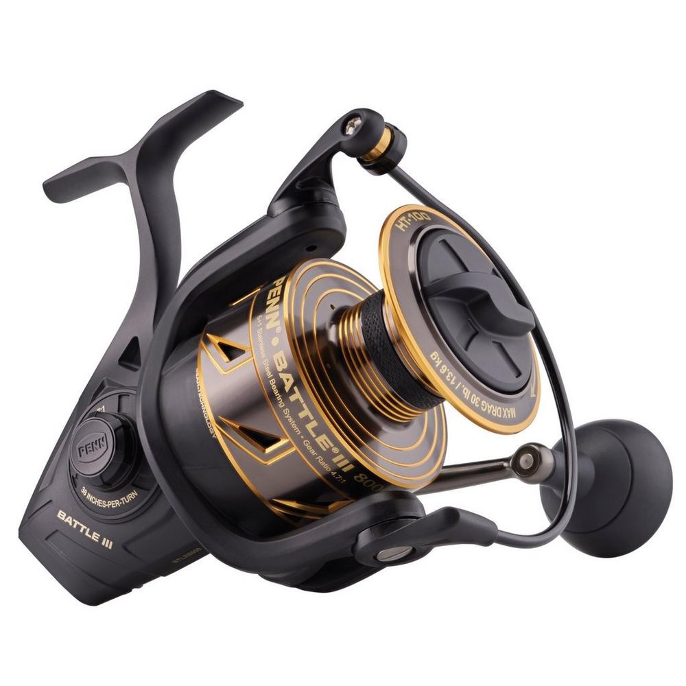 Reel, Battle III Spin Sz:8000 390Yd Mono-Line:65Lb