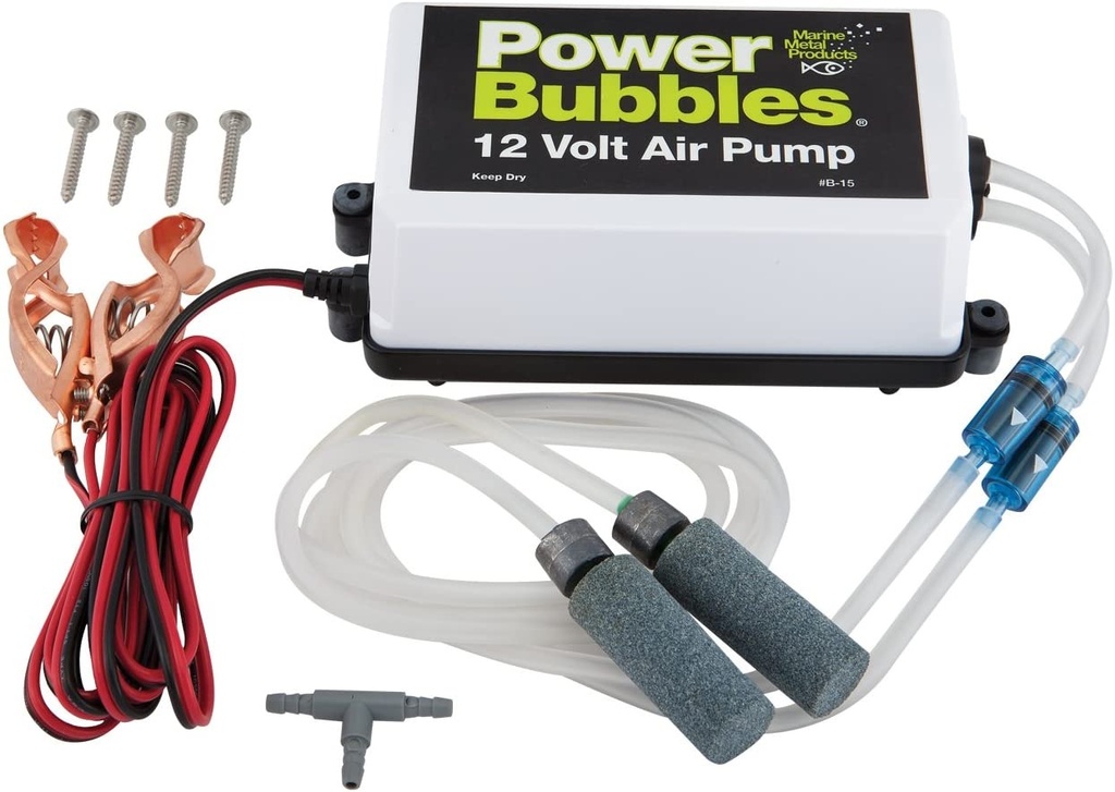 Air Pump, Power Bubbles 12V 360GpH