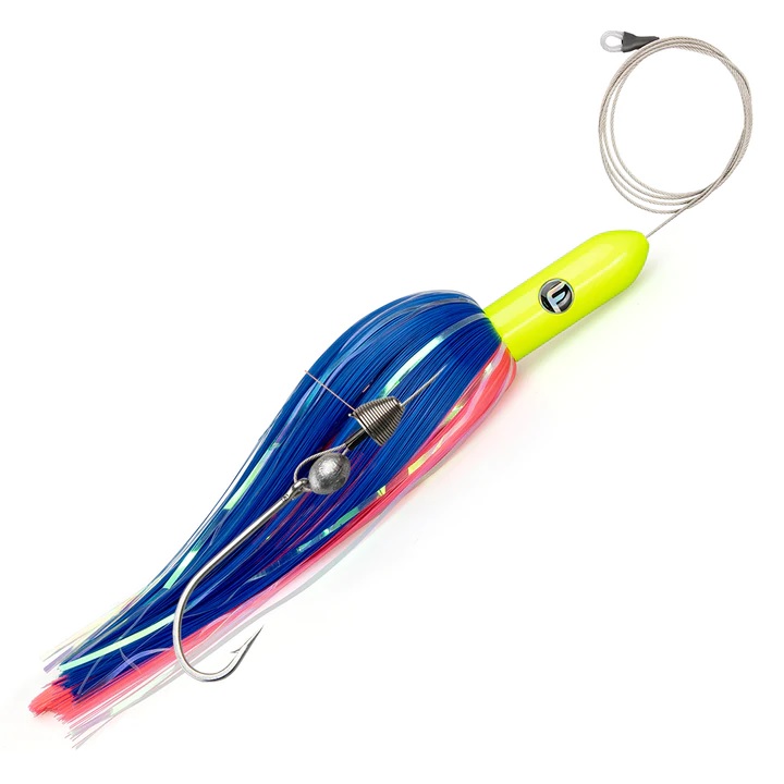 Lure Skirt, Torpedo Jimmy Rigged 12" 6oz Rainbow