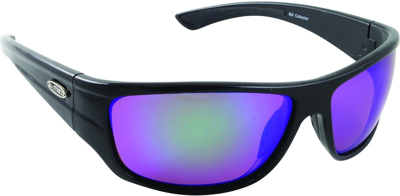 Sunglasses, Bill Collector Black Frame/Green Mirror Lens